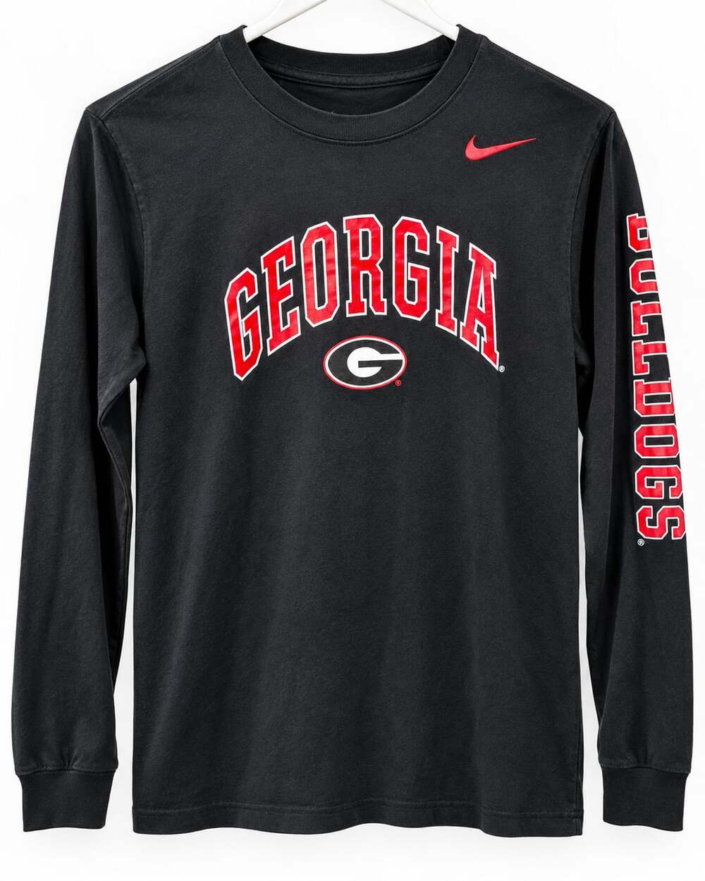 Nike Georgia Bulldogs Youth Medium Long Sleeve Shirt Black Red UGA Unisex